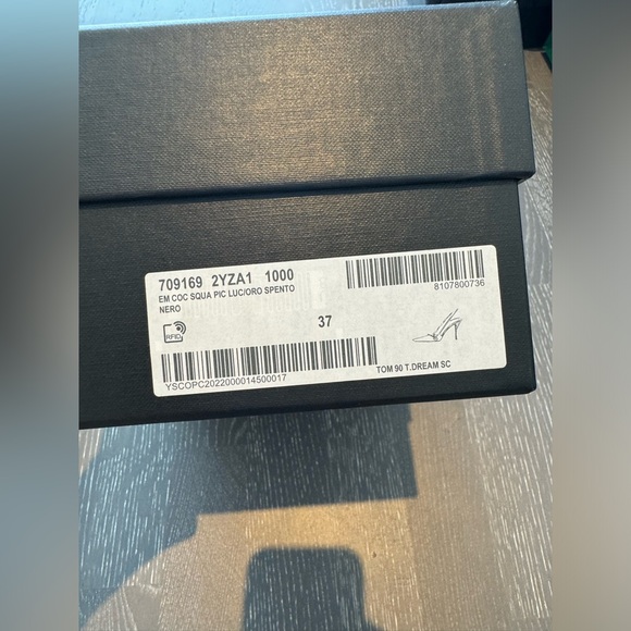 Saint Laurent Crocs Gold hardware Heels - Picture 4 of 4